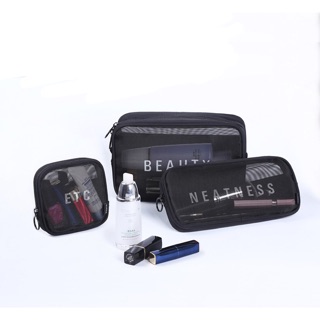 กระเป๋าเก็บเครื่องสำอางและของใช้ทำหรับการเดินทาง Travel Toiletry Cosmetic Bag Makeup Organizer