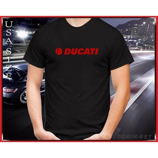 เสื้อยืดผ้าฝ้ายพิมพ์ลายขายดี เสื้อยืด พิมพ์ลายรถจักรยานยนต์ Ducati สําหรับผู้ชาย Diy