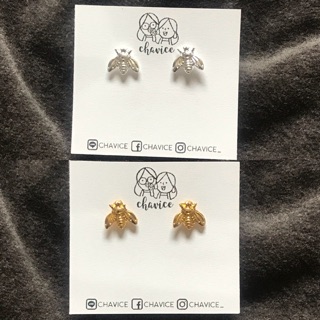 Stud Earrings :: Bee