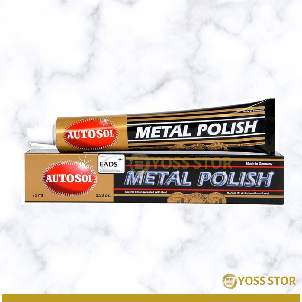 YOSS Autosol Metal Polish Rust Remover Chrome Cleaner 75ml (ผลิตในเยอรมนี)