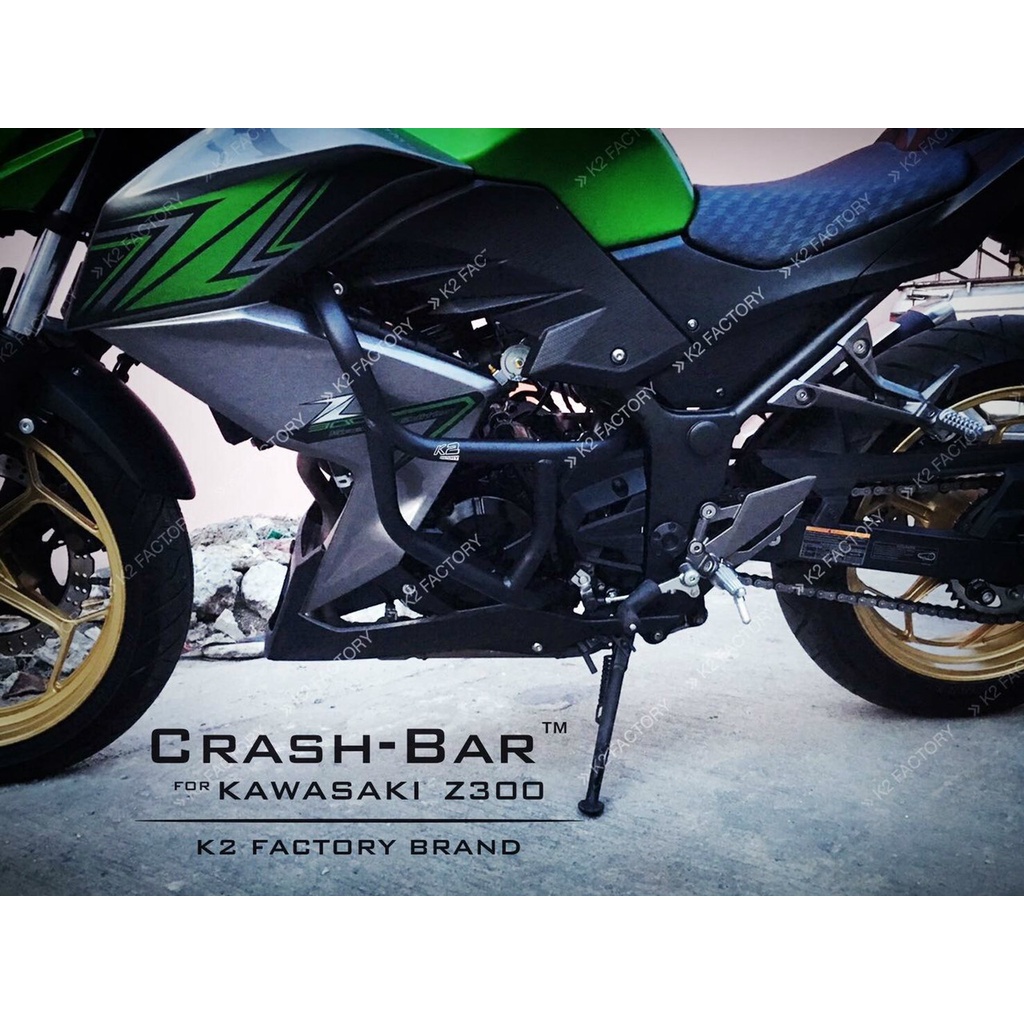 แคชบาร์ K2 KAWASAKI Z300 !! ส่งไว
