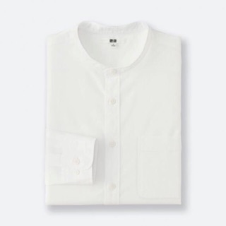 Uniqlo คอจีน ผ้าลินิน (Linen) ผ้าฝ้าย(Cotton) สีขาว ฟ้า เทาอ่อน ดำ แดงเลือดหมู by bestcottonoutfit (มือสอง สวย ไร้ตำหนิ)