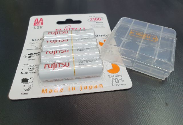 ฟูจิสึถ่านชาร์จFUJITSU/2A-2000mahแผงมี4ก้อน