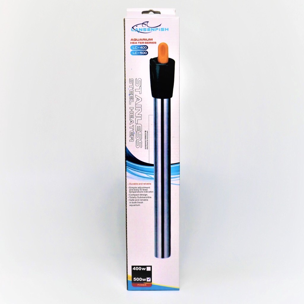 ส่งไว ฮีตเตอร์แก้ว LANSENFISH Aquarium Glass / Stainless Heater LE-500 W LC-200 LC-300 LC-500 วัตต์ 