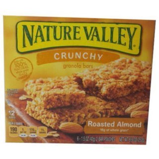 Nature Valley Almond Granola Bars 252g  เนเจอร์วัลเล่ย์อัลมอนด์กราโนล่าบาร์ 252 กรัม