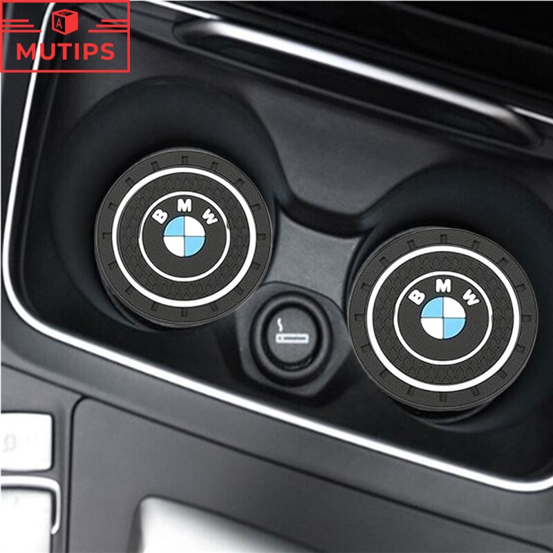BMW สําหรับรถยนต์ ซิลิกาเจล กันน้ำ ที่วางแก้วน้ำ ที่รองแก้ E84 645ci E63 E36 E30 F25 X3 G01 X1 F48 F32 F34 E92 G22 F44 G20 F10 E46 F30 E39 G30 E60 E90