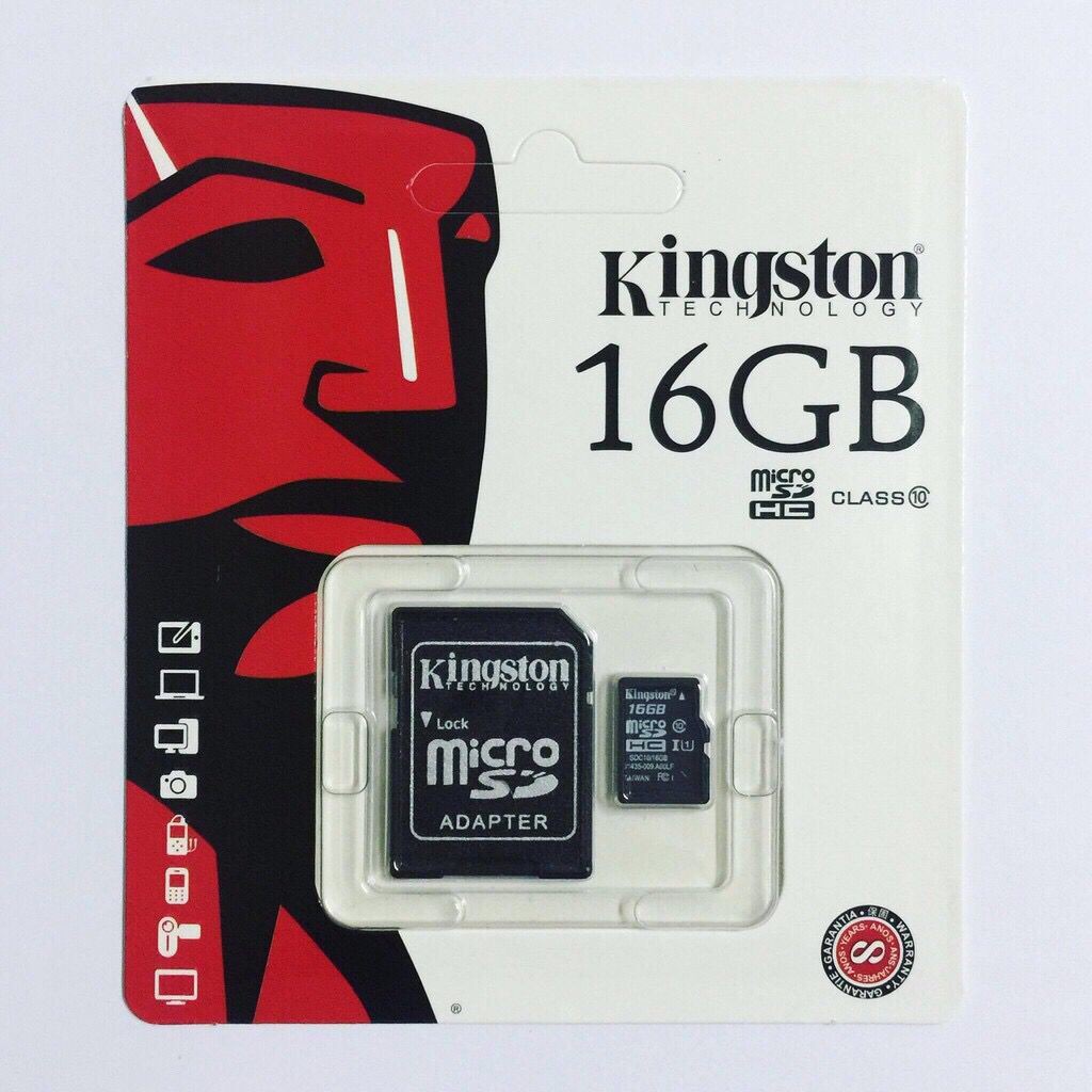Kingston Memory Card Micro SD SDHC 16 GB Class 10 ของแท้ liuey