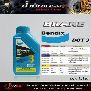 น้ำมันเบรค เบนดิก DOT3 ขนาด 0.5 ลิตร brake fluid Bendix DOT3 ( 0.5Ml. )