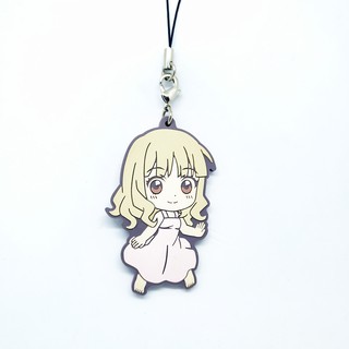 โอมุโระ ซากุราโกะ พวงกุญแจป้ายยาง Yuru Yuri คลับบ้าฮาต๊อง งานลิขสิทธิ์แท้ BANPRESTO ปี 2013 จากญี่ปุ่น