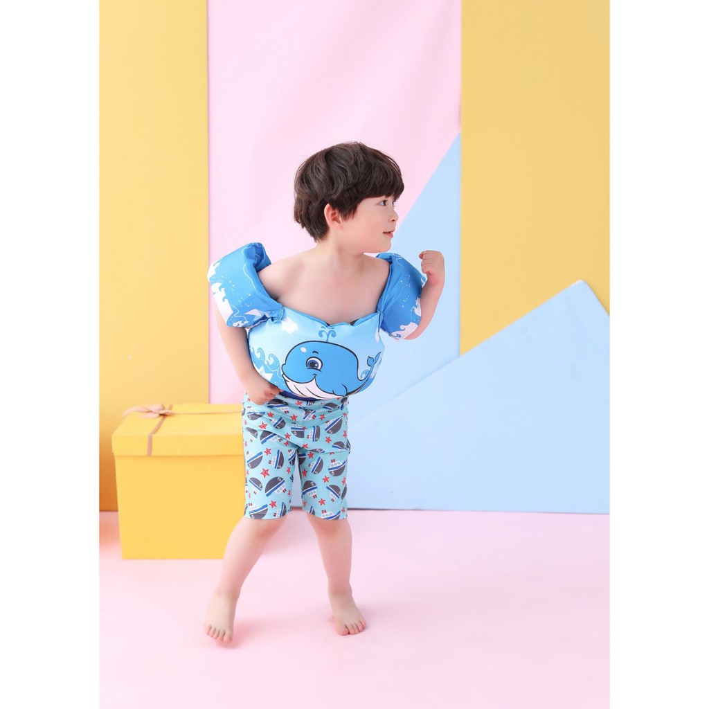 ชุดชูชีพเด็ก โฟมพยุงตัวเด็กสำหรับไว้ฝึกเด็กว่ายน้ำ มีหลายลายให้เลือกพร้อมสีสันที่สวยงาม สามารถเลือกตามใจชอบได้เลย - รูปที่ 4