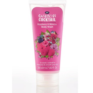 Boots Caribbean Cocktail Raspberry &amp; Hibiscus Hand Lotion 150ml., บู๊ทส์ แคริบเบี้ยน ค็อกเทล แฮนด์ โลชั่น