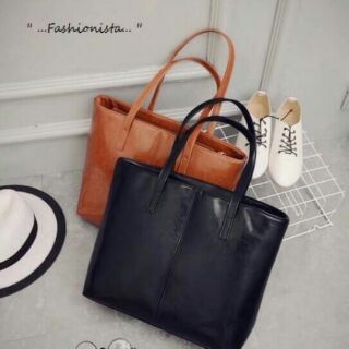 CLASSIC LEATHER SHOPPING BAGS