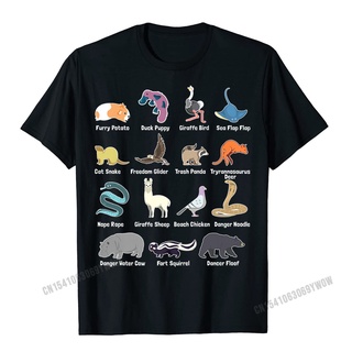 เสื้อยืดลําลอง ผ้าฝ้าย แขนสั้น พิมพ์ลาย Animals Of The World Rare Exotic Animals Funny Memes สไตล์ฮาราจูกุ สําหรับผู้ชาย