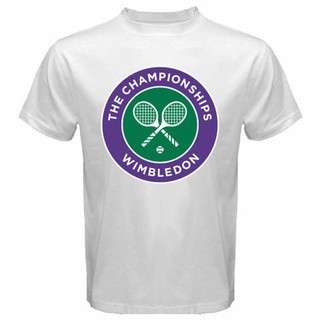 เสื้อยืดแขนสั้นพิมพ์ลาย Wimbledon The Championship Tennis Grand Slam สําหรับผู้ชาย