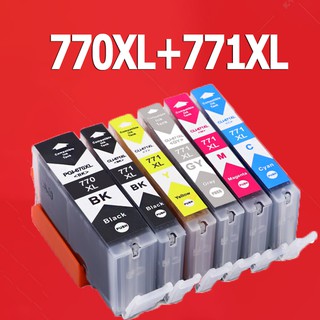 PGI 770XL CLI 771XL หมึก PGI 770 CLI 771 สีดำ PGI770XL CLI771XL ตลับหมึกสำหรับ TS6070  TS5070  MG6870  MF5770   MG7770