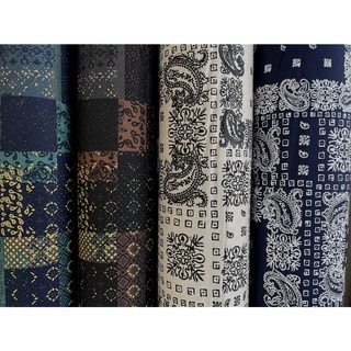 ผ้าเมตร ผ้าคอตต้อนลายปาเต๊ะ ลายก้นหอย ลายบาหลี คอตต้อน100% ผ…