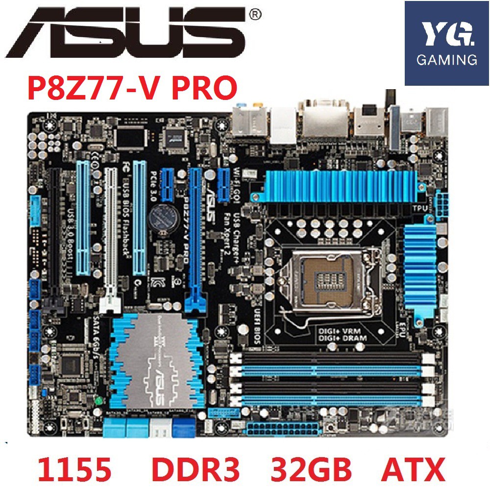 P8Z77-V Pro เมนบอร์ดเดสก์ท็อป Z77 ซ็อกเก็ต LGA 1155 i3 i5 DDR3 32G ATX UEFI BIOS ใช้