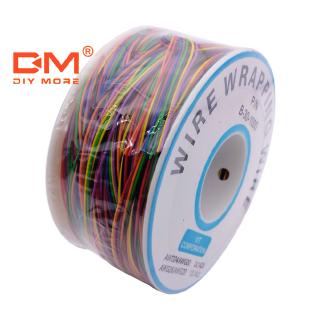 DIYMORE30AWG ห่อลวดทองแดงชุบดีบุก B-30-1000 สายเคเบิล เขียงหั่นขนม จัมเปอร์ฉนวนตัวนำไฟฟ้าอิเล็กทรอนิกส์ (280 เมตร)