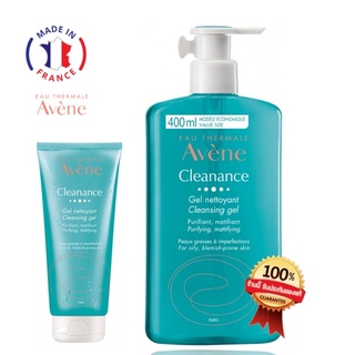 พร้อมส่ง 💙Avene Cleanance Cleansing Gel 200-400ml. เจลล้างหน้าน้ำแร่