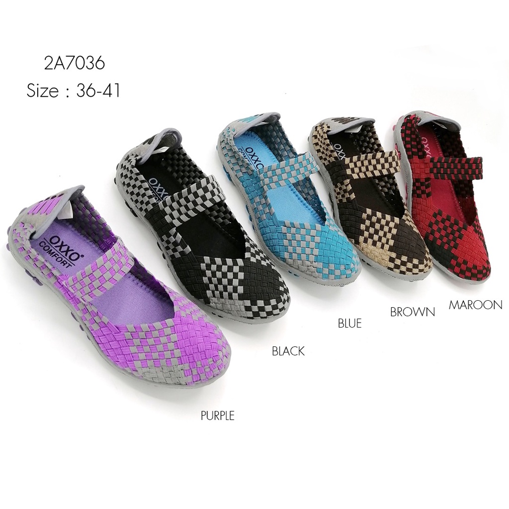 prettycomfortรองเท้าผ้าใบ ยางยืด เพื่อสุขภาพ รุ่น 2A7036