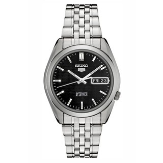 SEIKO 5 Automatic Mens Watch รุ่น SNK361K1 - สีเงิน/สีดำ