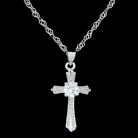 สร้อยคอโซ่สั้น Diamond cross (NCS100-009)