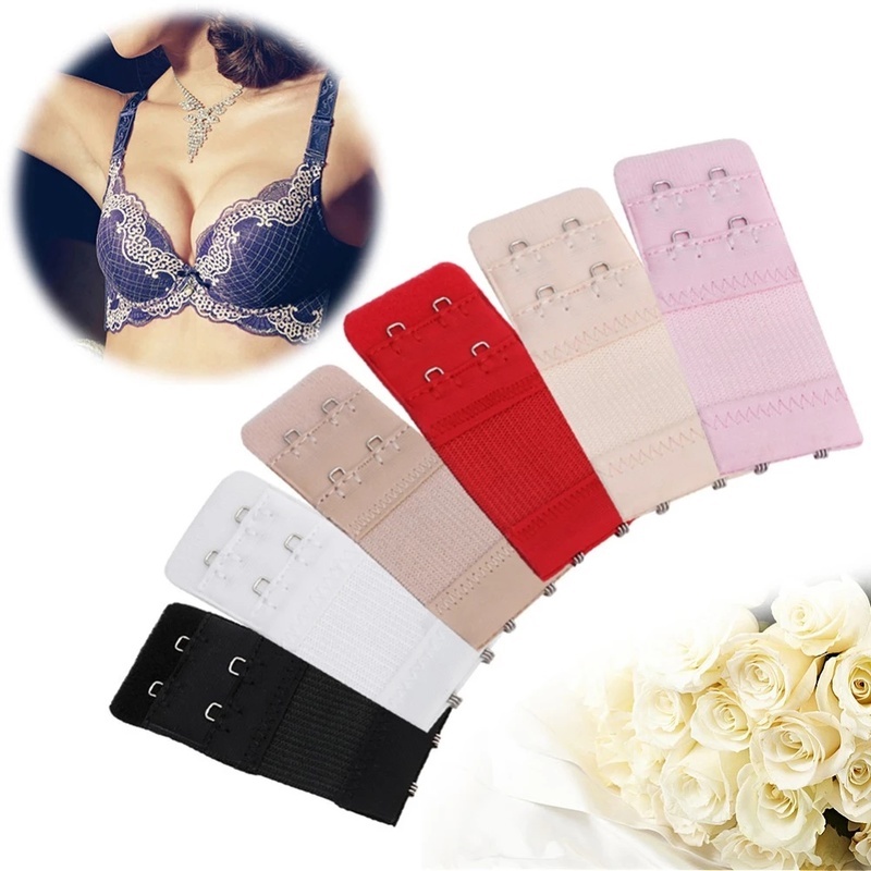 [Women's Bra Extenders] [ตะขอ 2 ตะขอ] สายคล้องยืดหยุ่นสามารถปรับได้