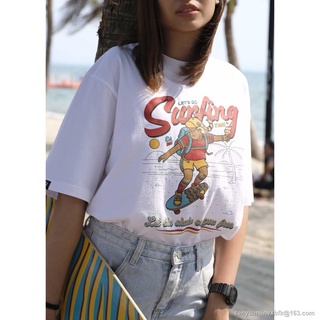 Morning 🏄🏼‍♀️Surf girl oversize t-shirt 🏄🏼‍♀️☀️ ready to ship💕 S M L
