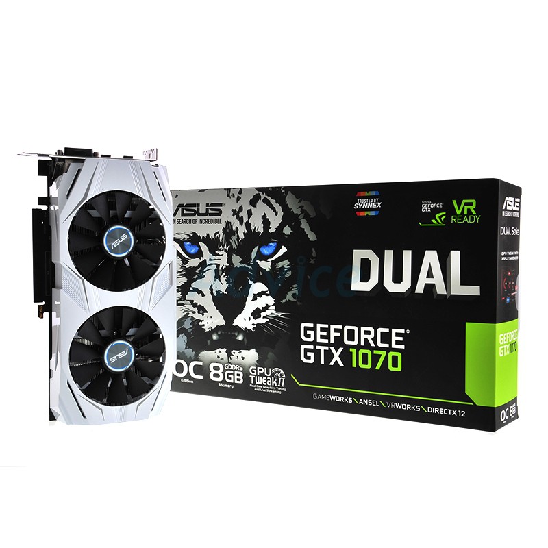 GTX 1070 ASUS DUAL 8GB การ์ดจอ เสือขาว | Shopee Thailand