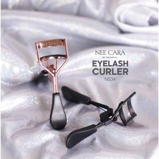 ดัดขนตา nee cara   N534 EYELASH CURLER ที่ดัดขนตา ช่วยยกขนตาให้งอนสวยเป็นธรรมชาติ ด้วยยางซิลิโคน