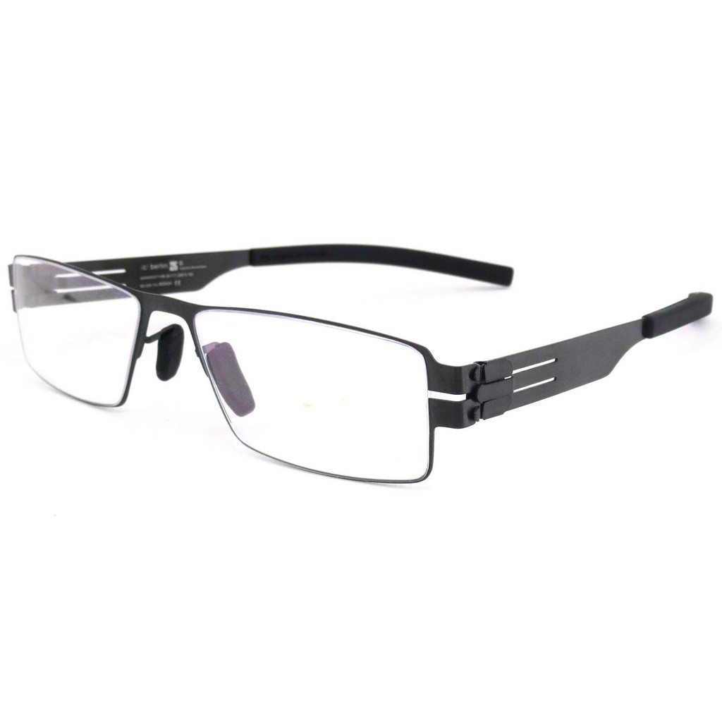 แว่นตา รุ่น IC BERLIN 863424 สีเทา กรอบแว่นตา Eyeglass frame สำหรับตัดเลนส์ วัสดุ สแตนเลสสตีล รับตัดเลนส์แว่นสายตา