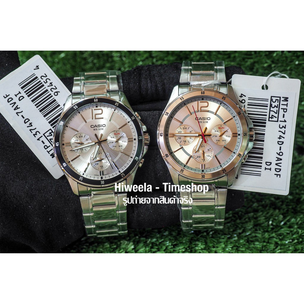 นาฬิกาข้อมือผู้ชาย Casio , Edifice ประกัน0 : MTP-1374D , EFV-540D ,EFV-550D ,EFV-570D ,EFV-552D