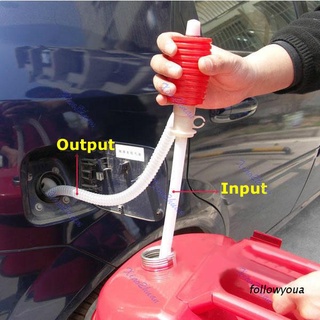 Liquid Gas Transfer Hand Oil Water Pump Manual Portable Car Siphon Hose for Car