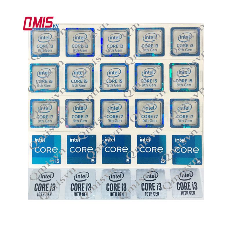 01 INTEL CORE LOGO STAMP I3 I5 I7 I9 8th generation 9 10 11 12 13 GEN 8 GEN 9 GEN 10 GEN 11 GEN 12 G