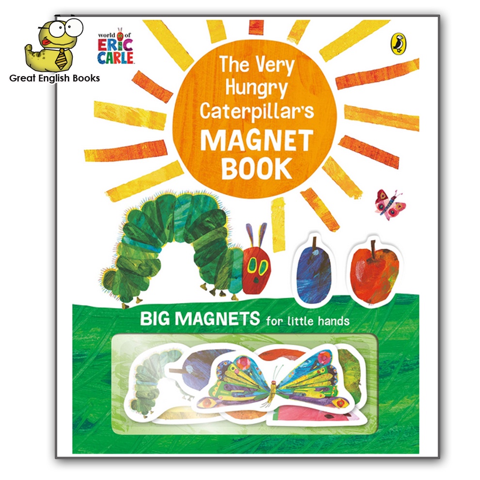 (*ใช้โค้ดรับcoinคืน10%ได้*) Original* หนังสือแม่เหล็ก The Very Hungry Caterpillar's Magnet Book Hardcover