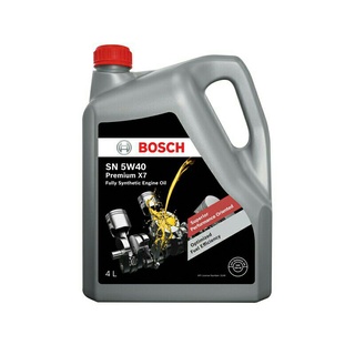 น้ำมันเครื่องสูตรสังเคราะห์แท้ Bosch รุ่น SN 5W40 Mega X7 ขนาด 4 ลิตร