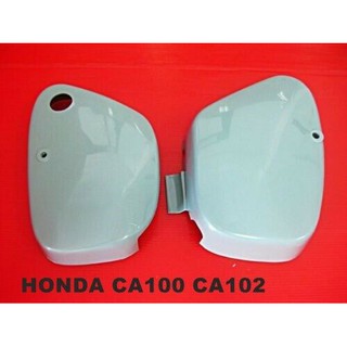 HONDA CA100 CA102 CD105 C105T C100 C102 SIDE COVER SET "VINTAGE COLOR" // ชุดครอบข้างตัวรถ ฝากระเป๋าข้าง สีพื้น งานสวย