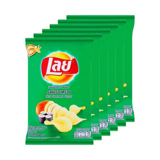 LAYS เลย์คลาสสิค รสโนริสาหร่าย 50 กรัม X6 ถุง