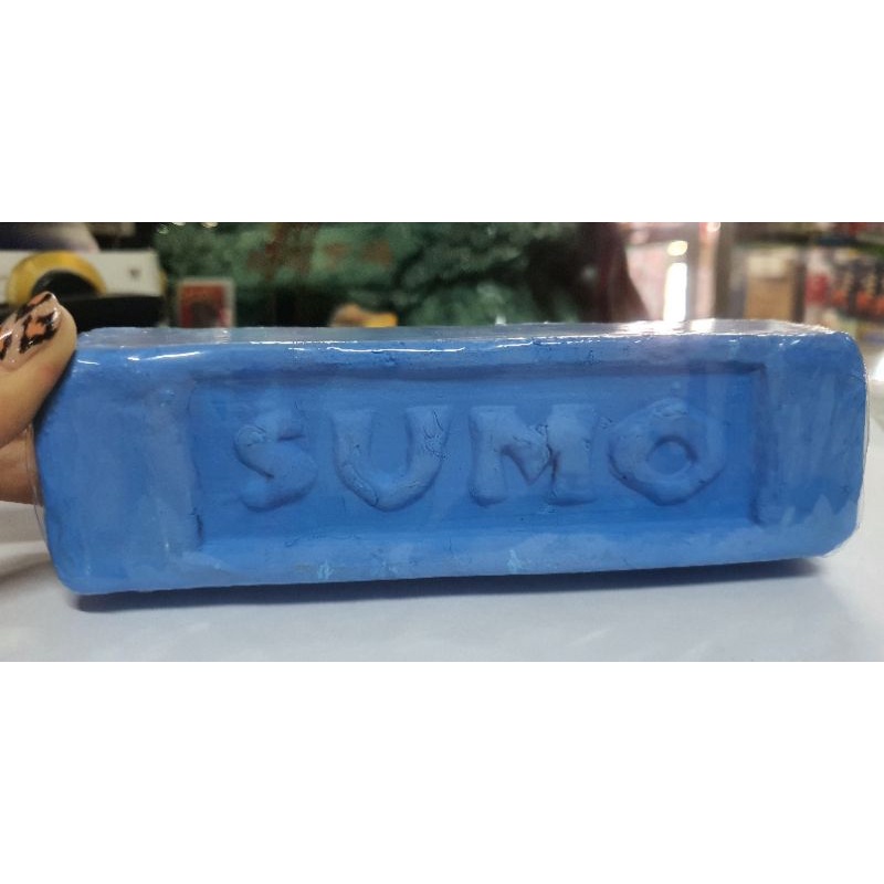 ก้อนขัดเงาโลหะ สีฟ้า(ไขปลาวาล)ตราSUMO 600กรัม