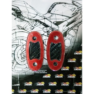 แผ่นปิดรูกระจกแต่ง งาน CNC สำหรับ Honda cbr 300/500/650 สีแดง