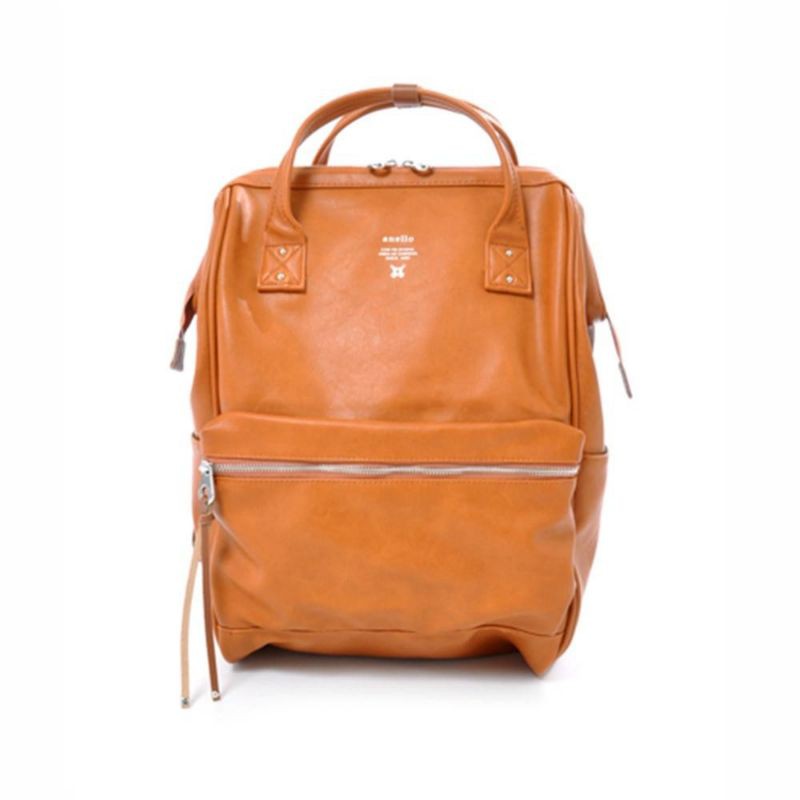 ใบใหญ่ Anello กระเป๋าเป้สะพายหลัง Large Premium Leather Backpack