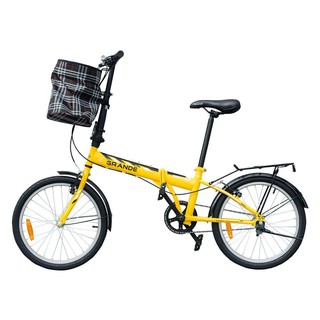 จักรยานพับ จักรยานพับ GRANDE METRO สีเหลือง จักรยาน กีฬาและฟิตเนส FOLDING BIKE GRANDE METRO YELLOW