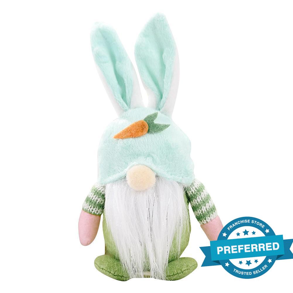 Easter Faceless Gnome Rabbit Doll Handmade Reusable Bunny Hanging Kids ...