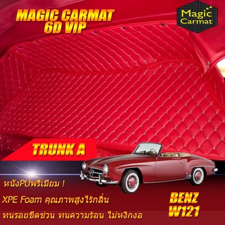 Benz W121 190SL 1955-1963 Convertible Trunk A (เฉพาะถาดท้ายแบบ A)  ถาดท้ายรถ Benz W121 190SL พรม6D VIP Magic Carmat