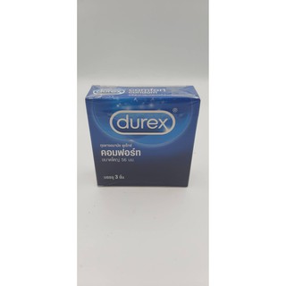 Durex Comfort ถุงยางอนามัยดูเร็กซ์ คอมฟอร์ท ขนาด 56 มม.(บรรจุ 3ชิ้น/กล่อง)[1 กล่อง]**ไม่ระบุชื่อสินค้าหน้ากล่อง**