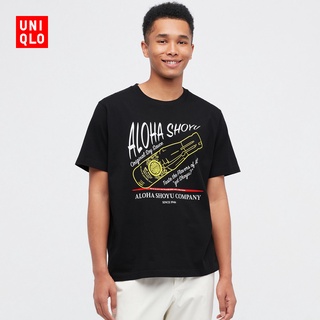 เสื้อยืดที่คุณต้องการพร้อมส่ง Uniq เสื้อยืดแขนสั้น พิมพ์ลายแบรนด์ สไตล์ฮาวาย สําหรับผู้ชาย และผู้หญิง447548ขนาดเต็มS-5XL