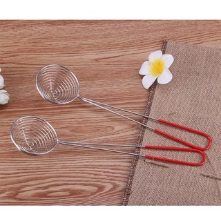 ช้อนตักไข่มุก ตะแกรงตักไข่มุก สแตนเลส สำหรับทำชานมไข่มุก Pearl Boba Spoon[MANCAFE]