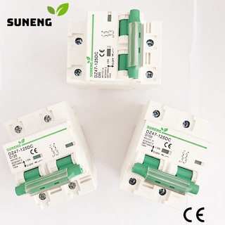 10 Pec 2P 125A 100A 80A DC MCB 600V Circuit breaker For PV System Battery Main Switch