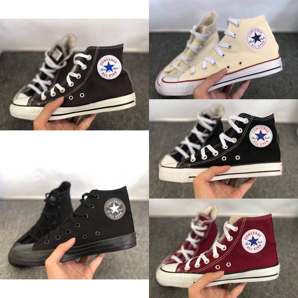 36-45 Converse All Star High Top All Black Kasut Sport Casual Unisex