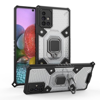 Finge Ring Holder Shockproof Casing Samsung Galaxy A71 5G / 4G Heat Dissipation Armor Case Hybrid  Hard PC Soft TPU Back Cover